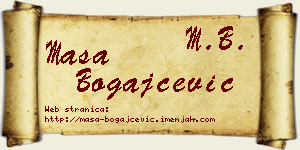 Maša Bogajčević vizit kartica